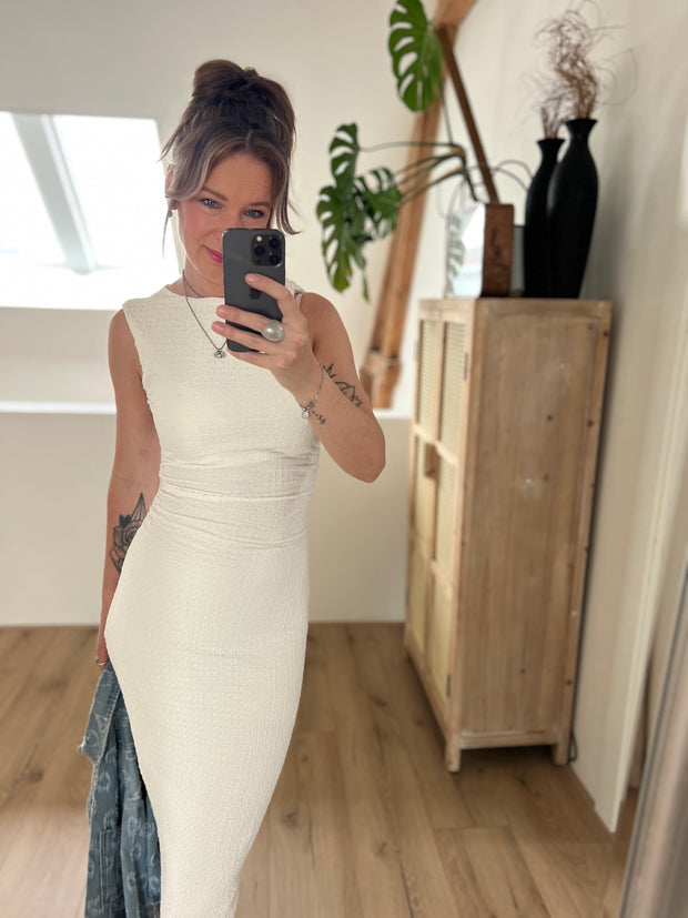 Dress VD1856 Off-white