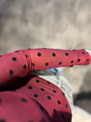 Top Mesh polkadot 61919 Bordeaux