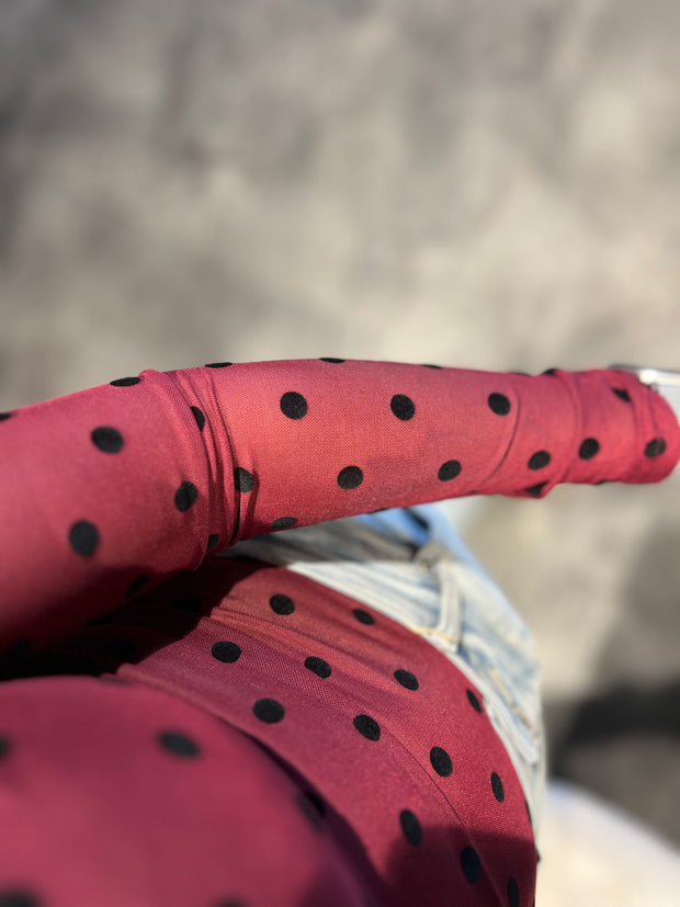 Top Mesh polkadot 61919 Bordeaux