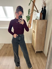 Jeans T6367-3 Loose straight stretch