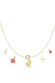 Chunky hart DIY ketting 1499