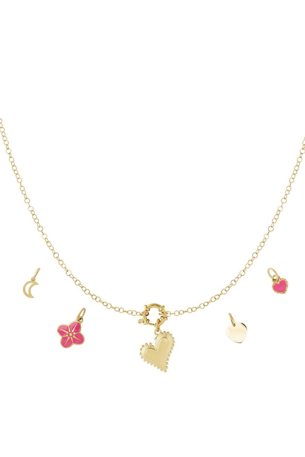 Chunky hart DIY ketting 1499