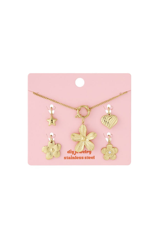 Bloemen ketting DIY 1468