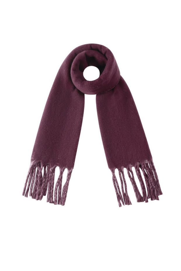 Sjaal Bordeaux/oud-roze