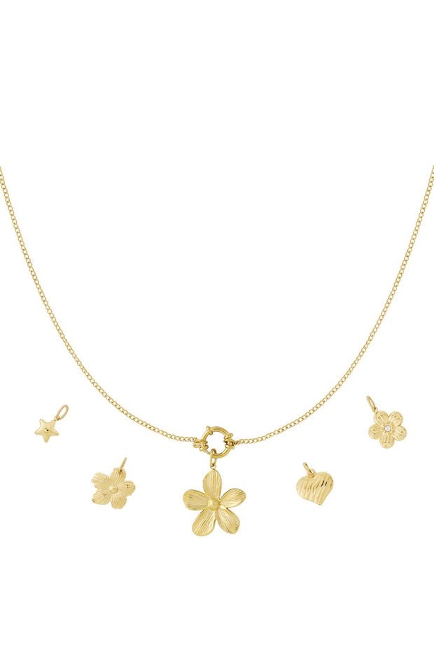 Bloemen ketting DIY 1468